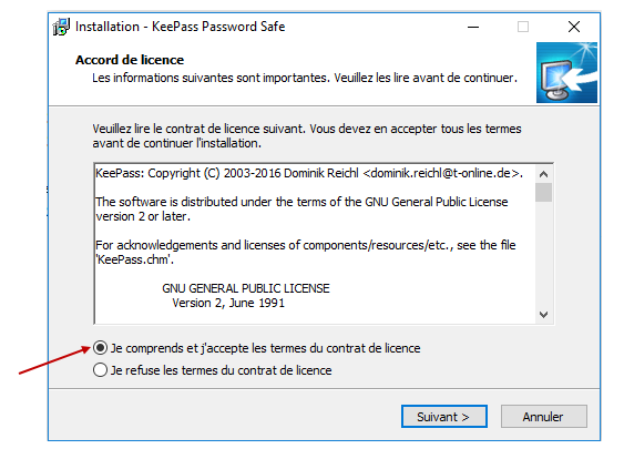 Installation Keepass